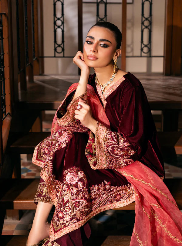 ZAINAB CHOTTANI VELVET UNSTITCHED AIMA