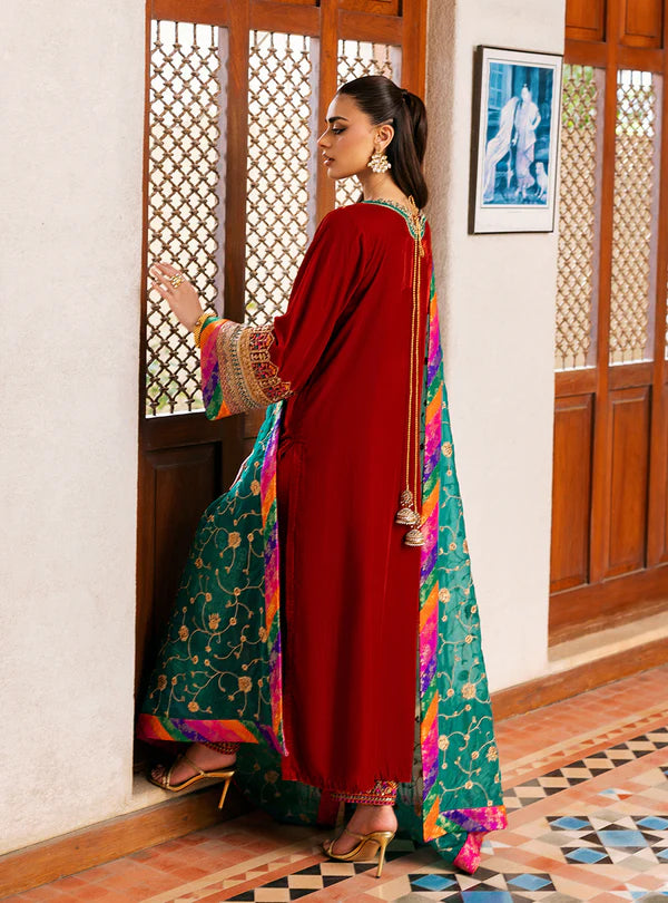 ZAINAB CHOTTANI VELVET UNSTITCHED SIFA