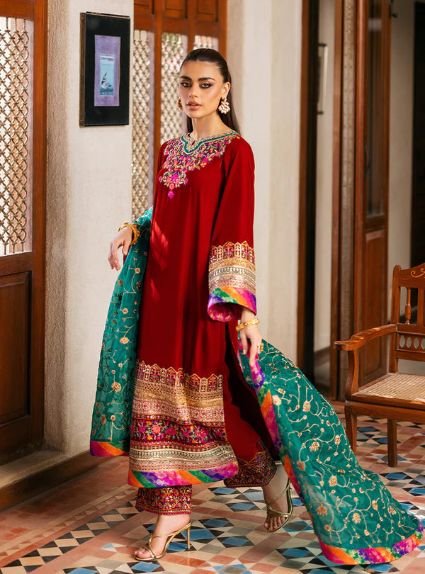 ZAINAB CHOTTANI VELVET UNSTITCHED SIFA