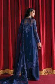 D04 - SAPPHIRE ELEGANCE  - Starlet by Afrozeh  Chiffon