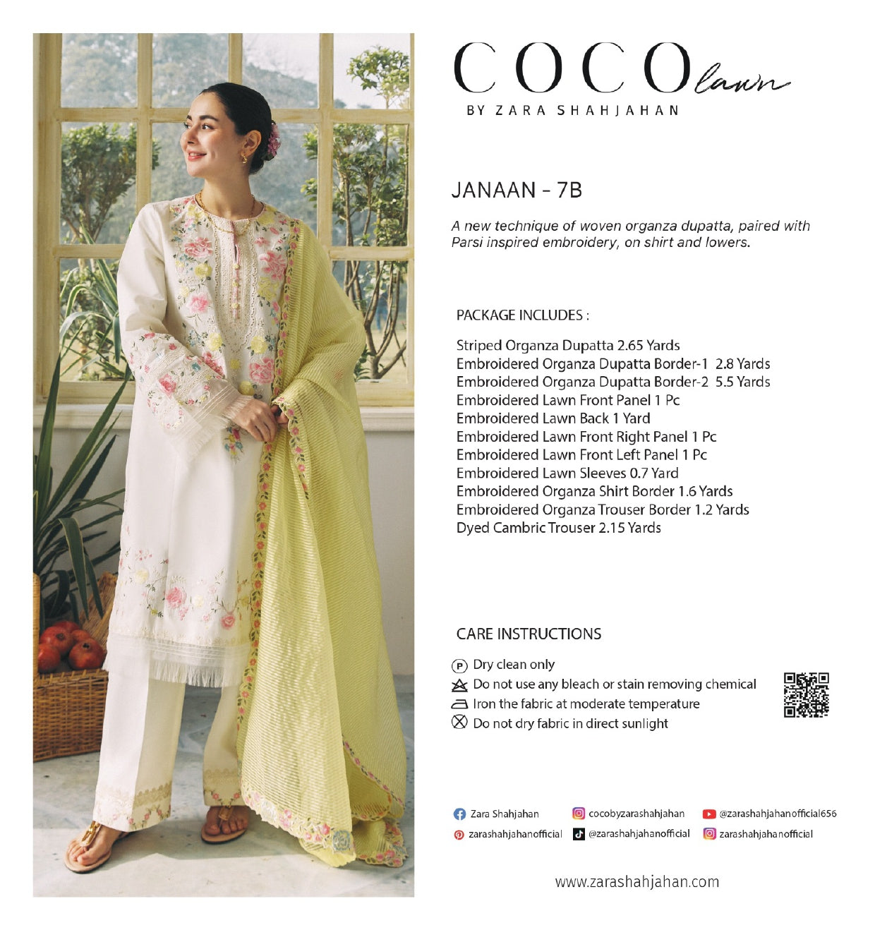 07B -JANAAN - COCO LAWN UNSTITCHED 24