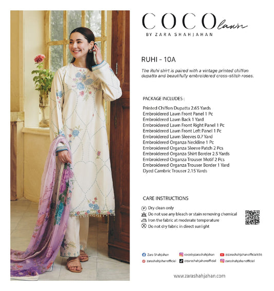 10A -ROHI -  COCO LAWN UNSTITCHED 24