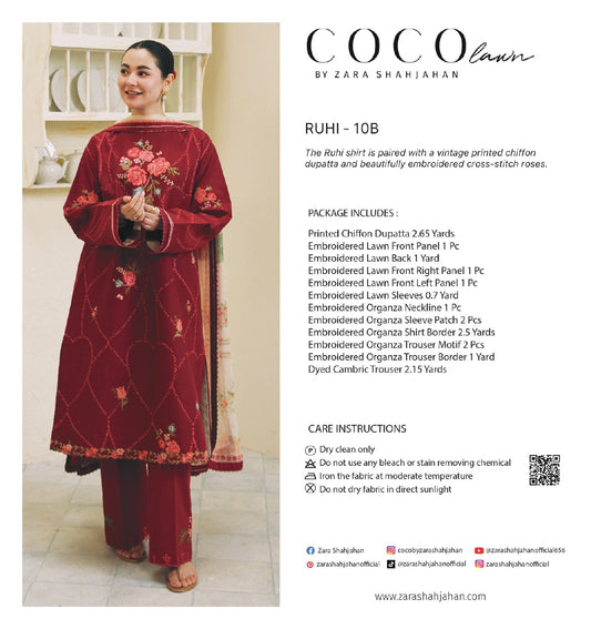 10B -ROHI -  COCO LAWN UNSTITCHED 24