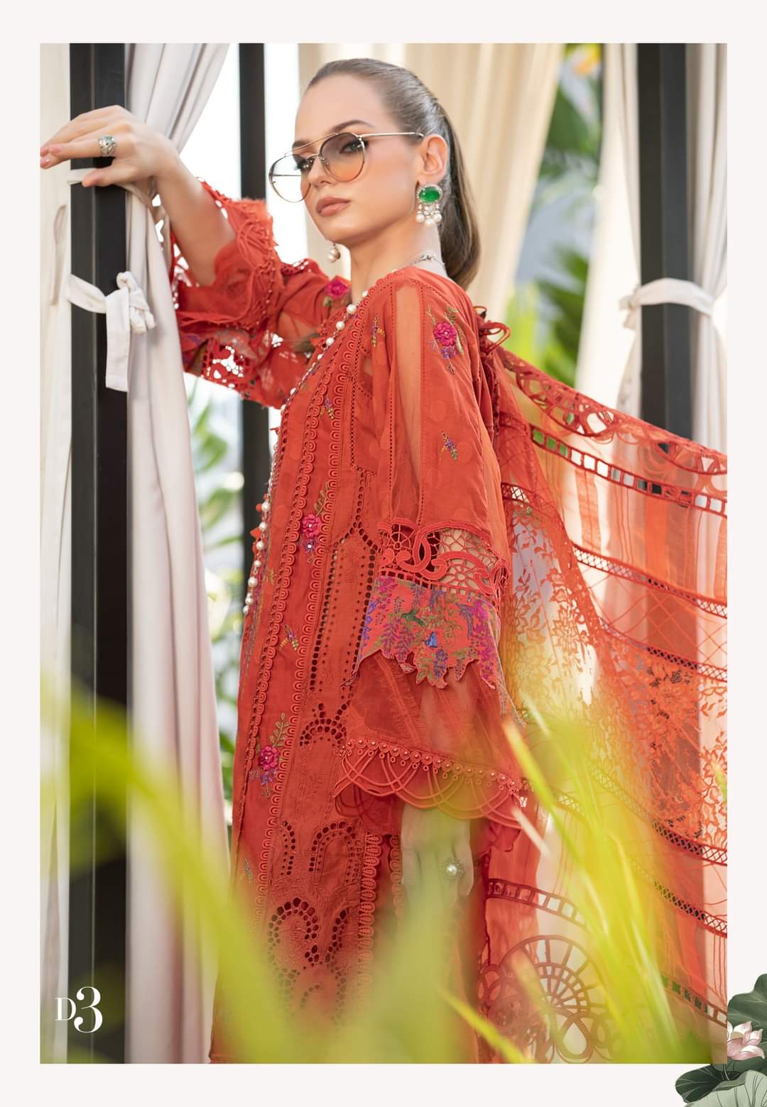Maria B Lawn - 23 - 03 Burnt Orange