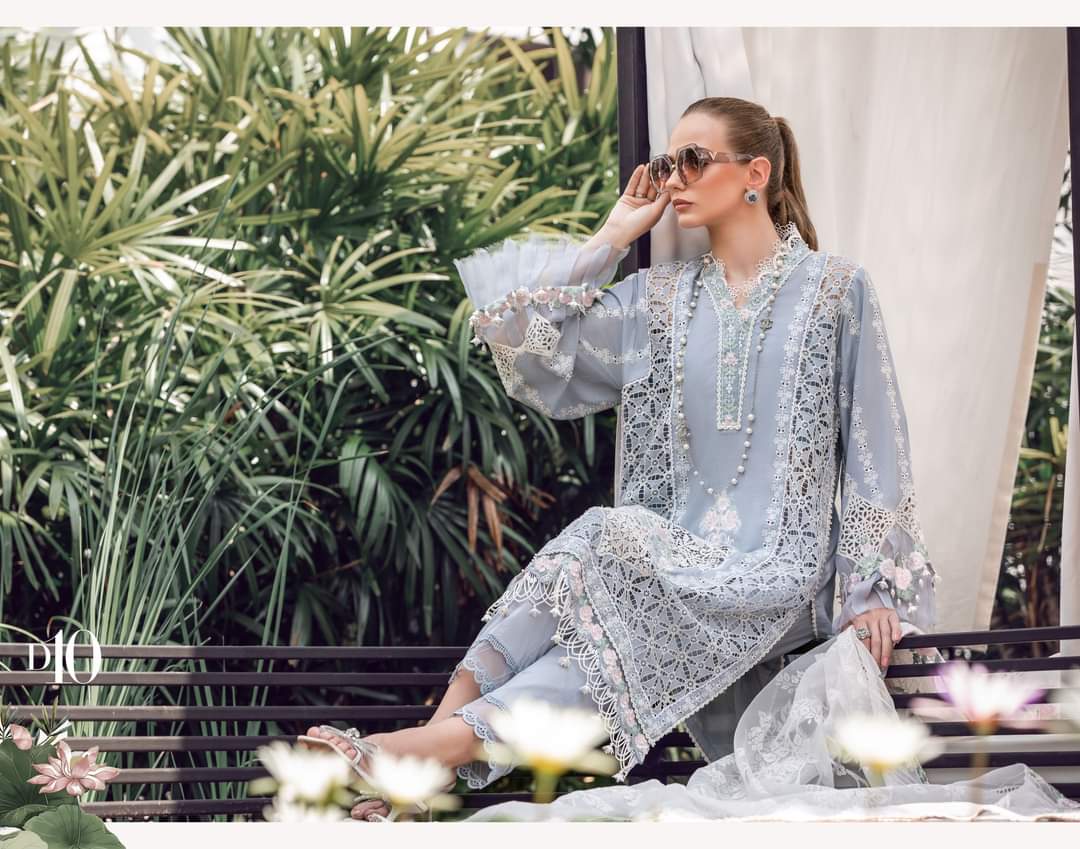 Maria B Lawn - 23 - 10 Ice Blue