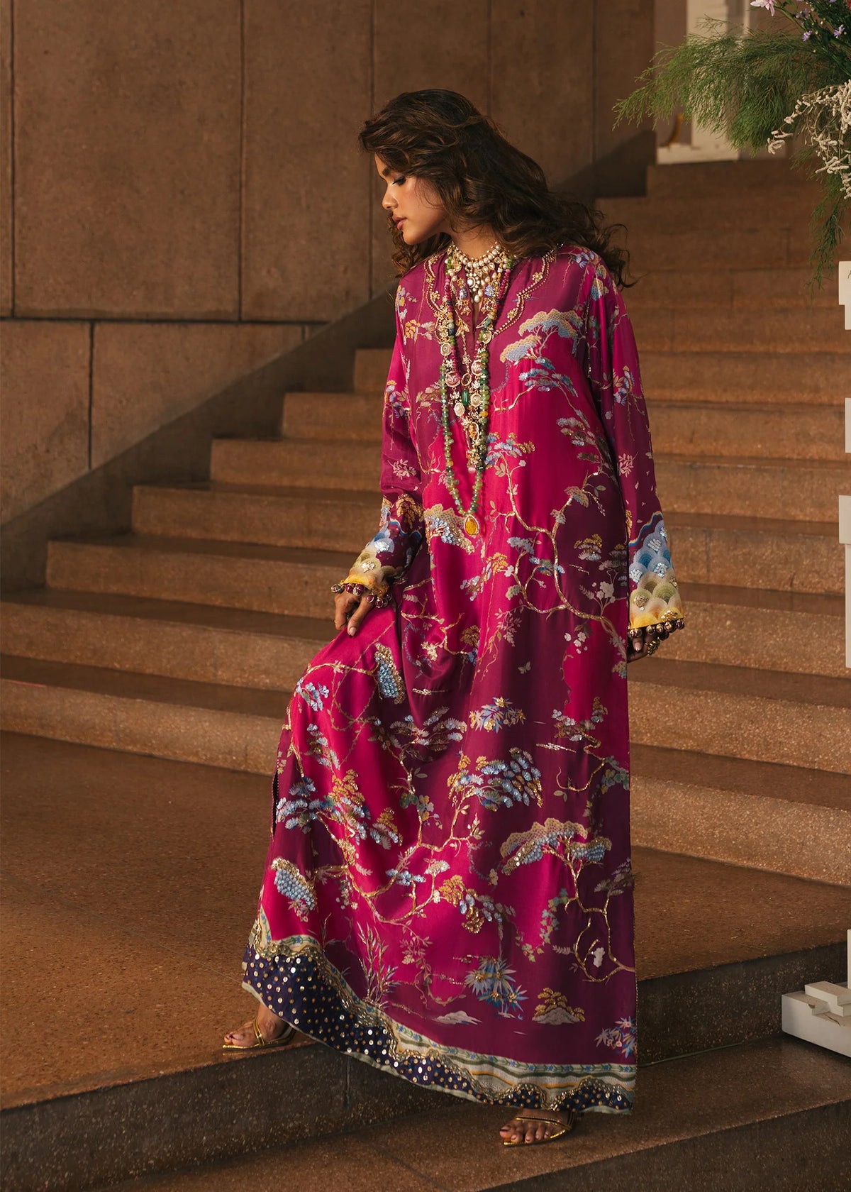 Crimson Prints :Laila -Plum