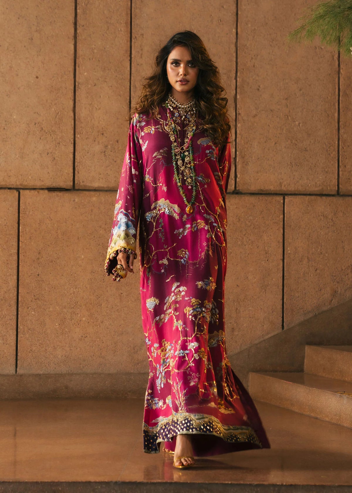 Crimson Prints :Laila -Plum
