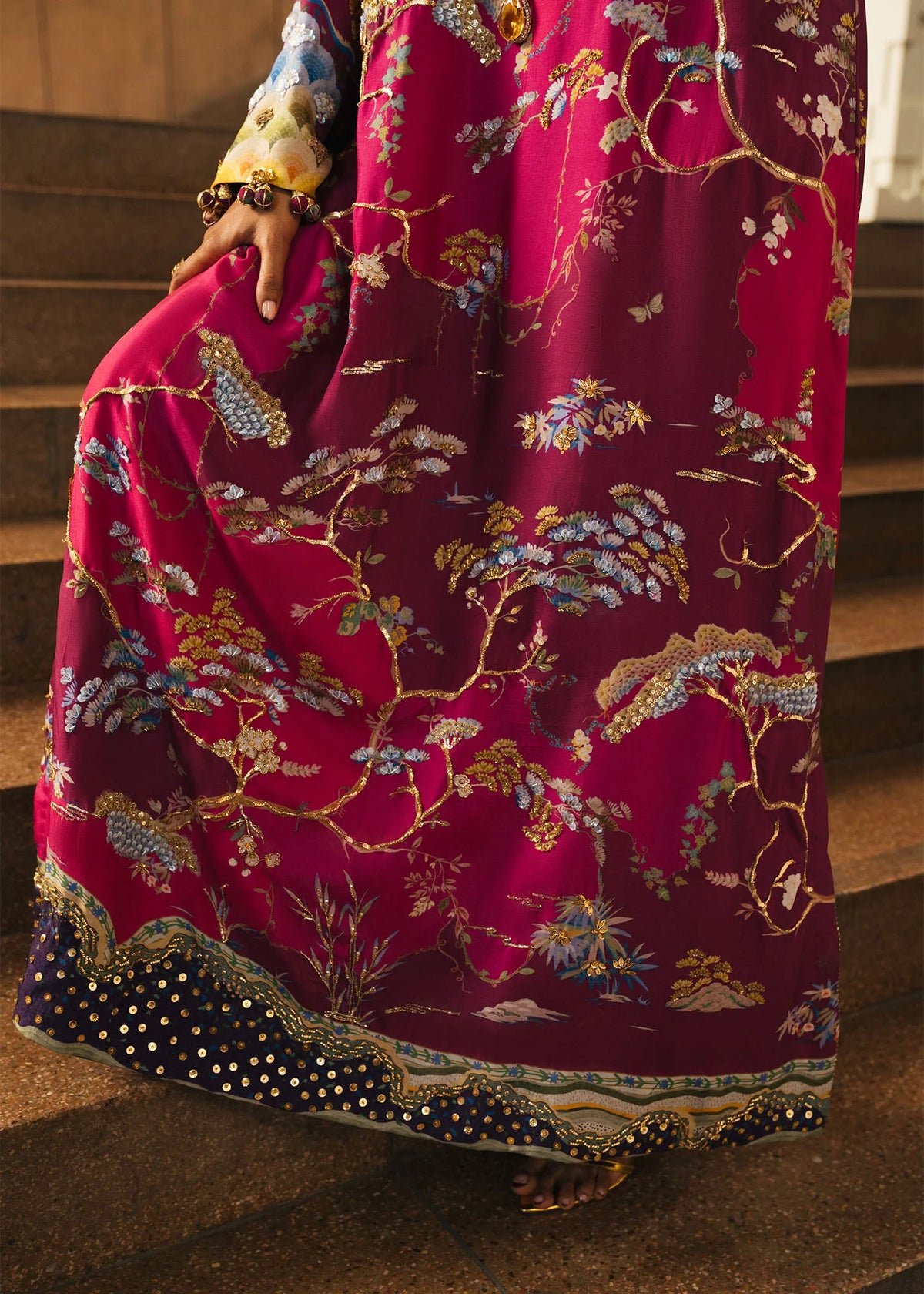 Crimson Prints :Laila -Plum