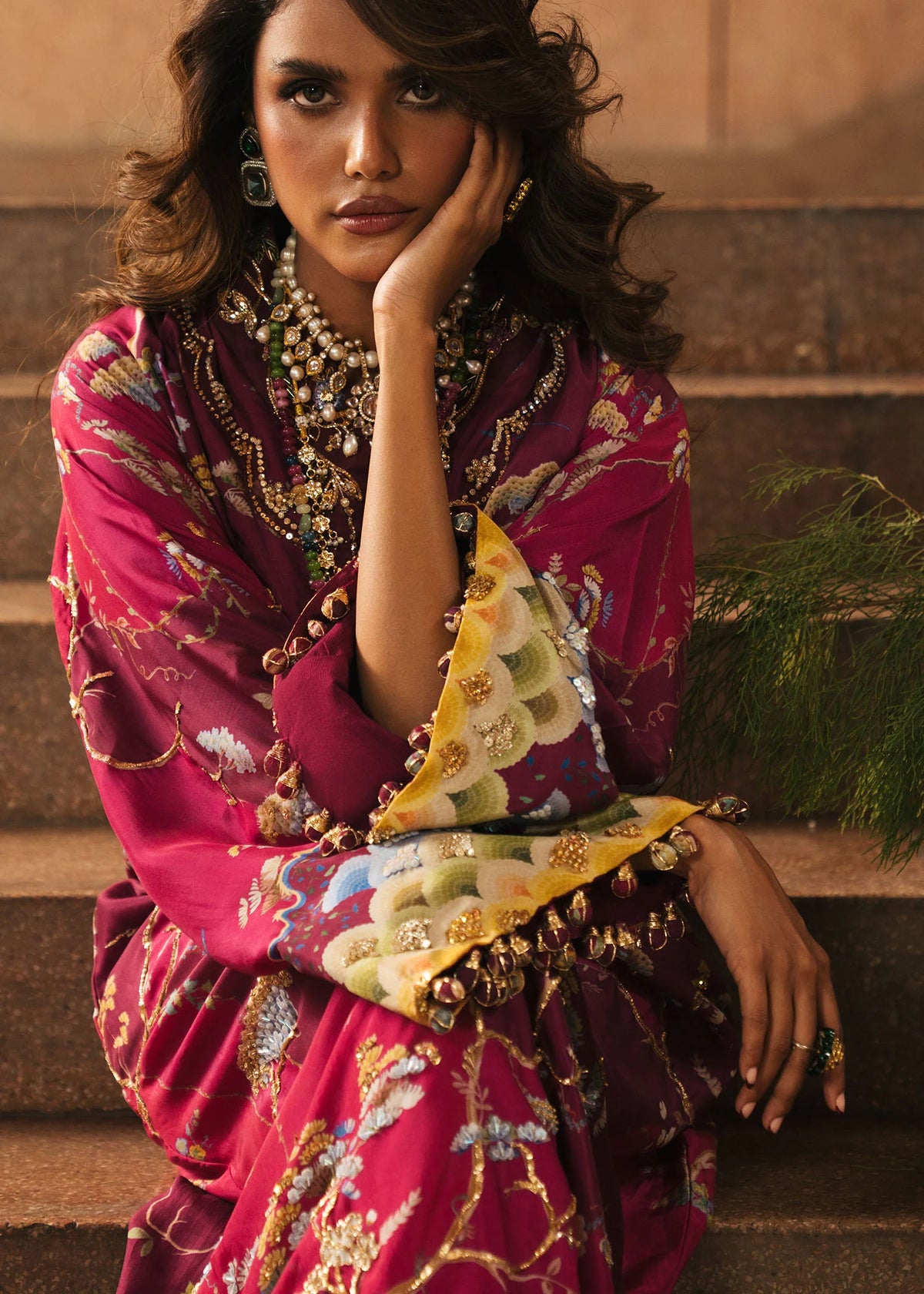 Crimson Prints :Laila -Plum