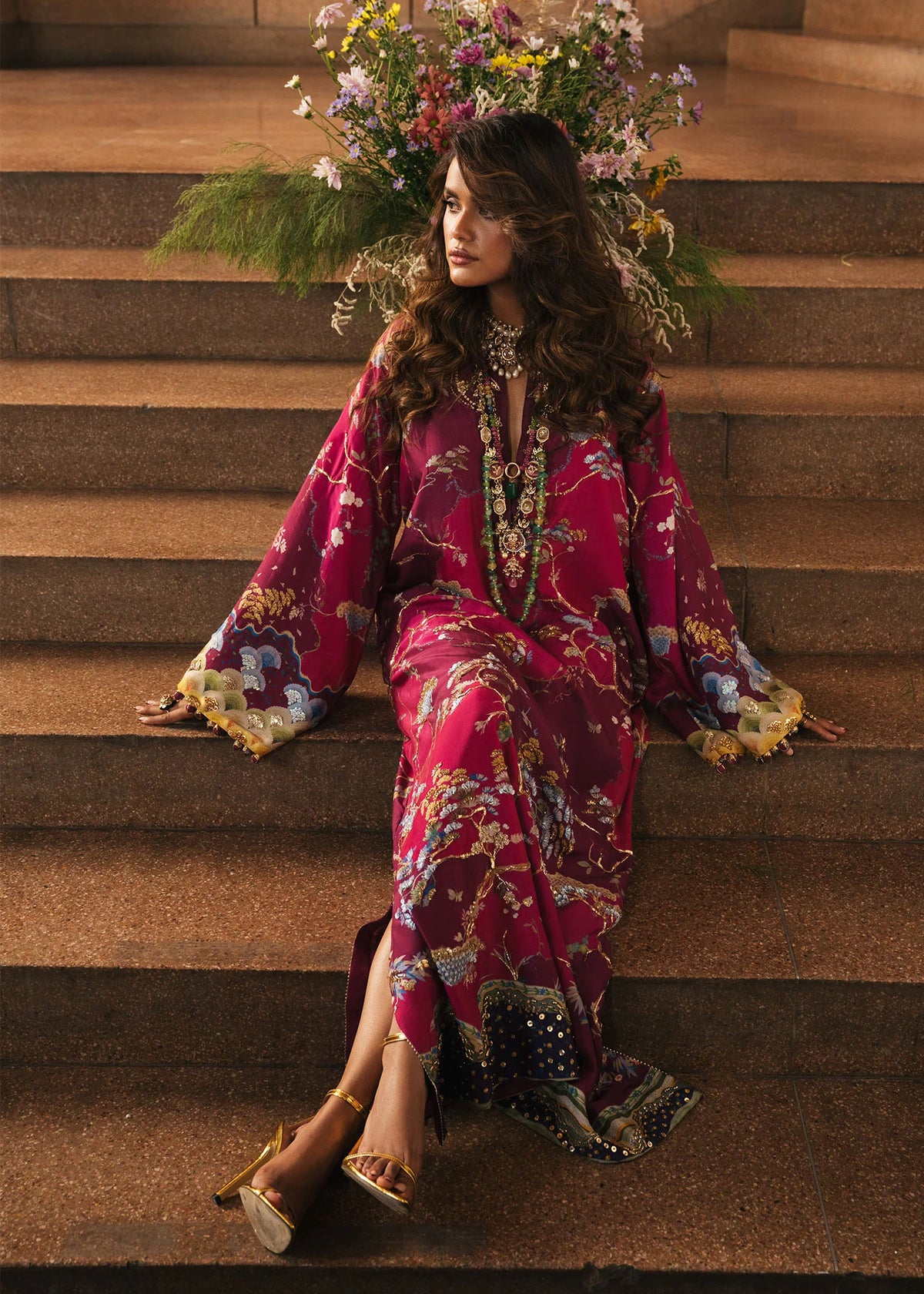 Crimson Prints :Laila -Plum