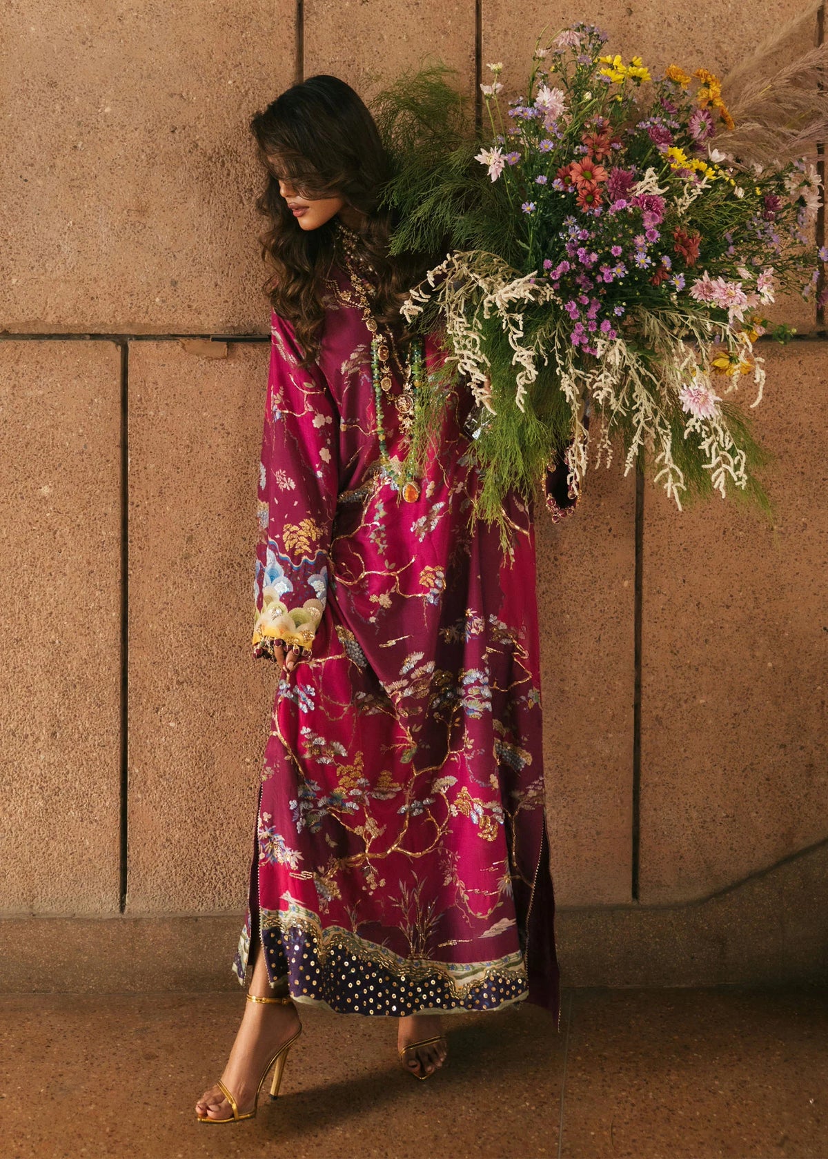 Crimson Prints :Laila -Plum