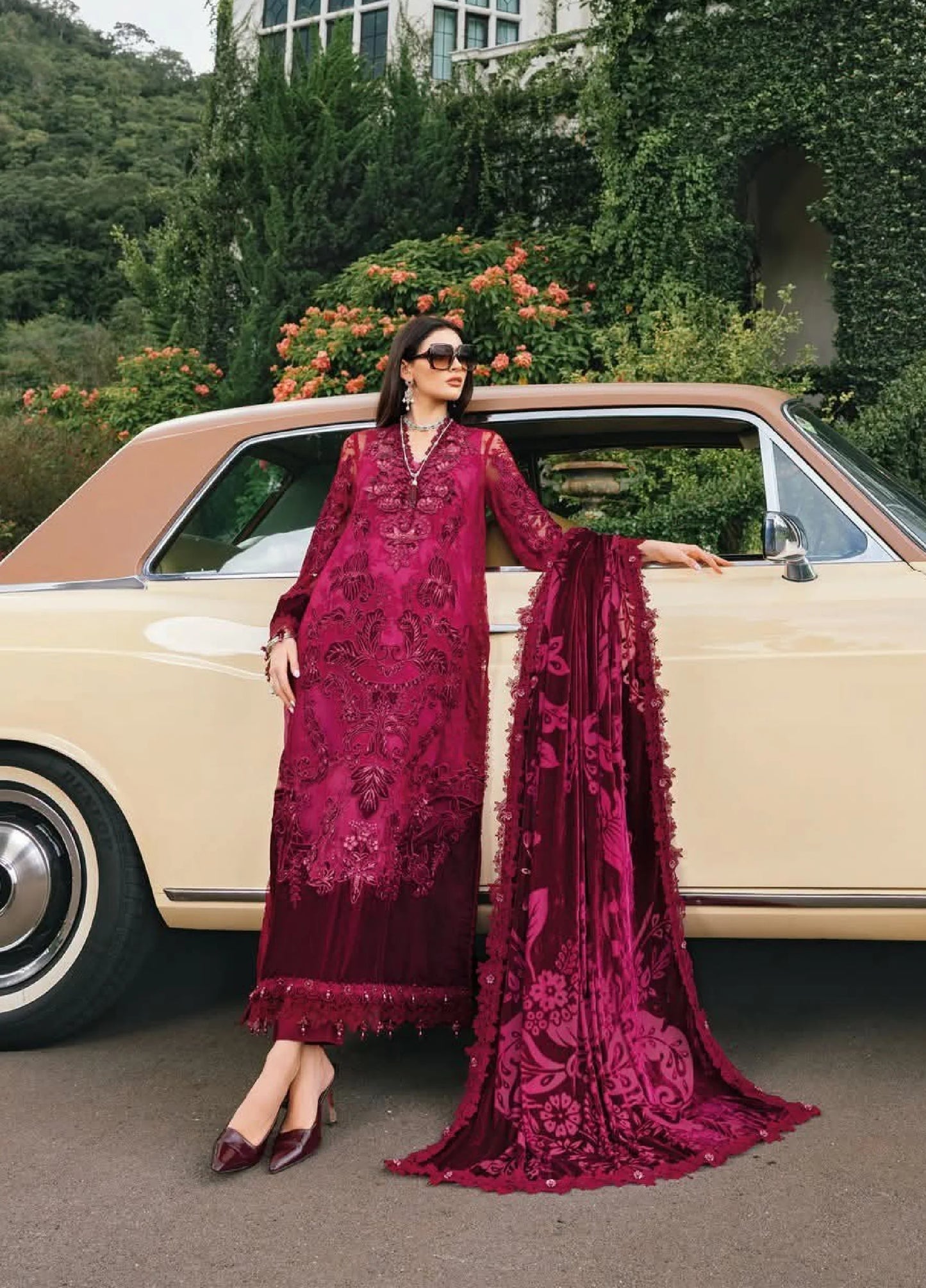 Maria B Unstitched Embroidered Velvet D8