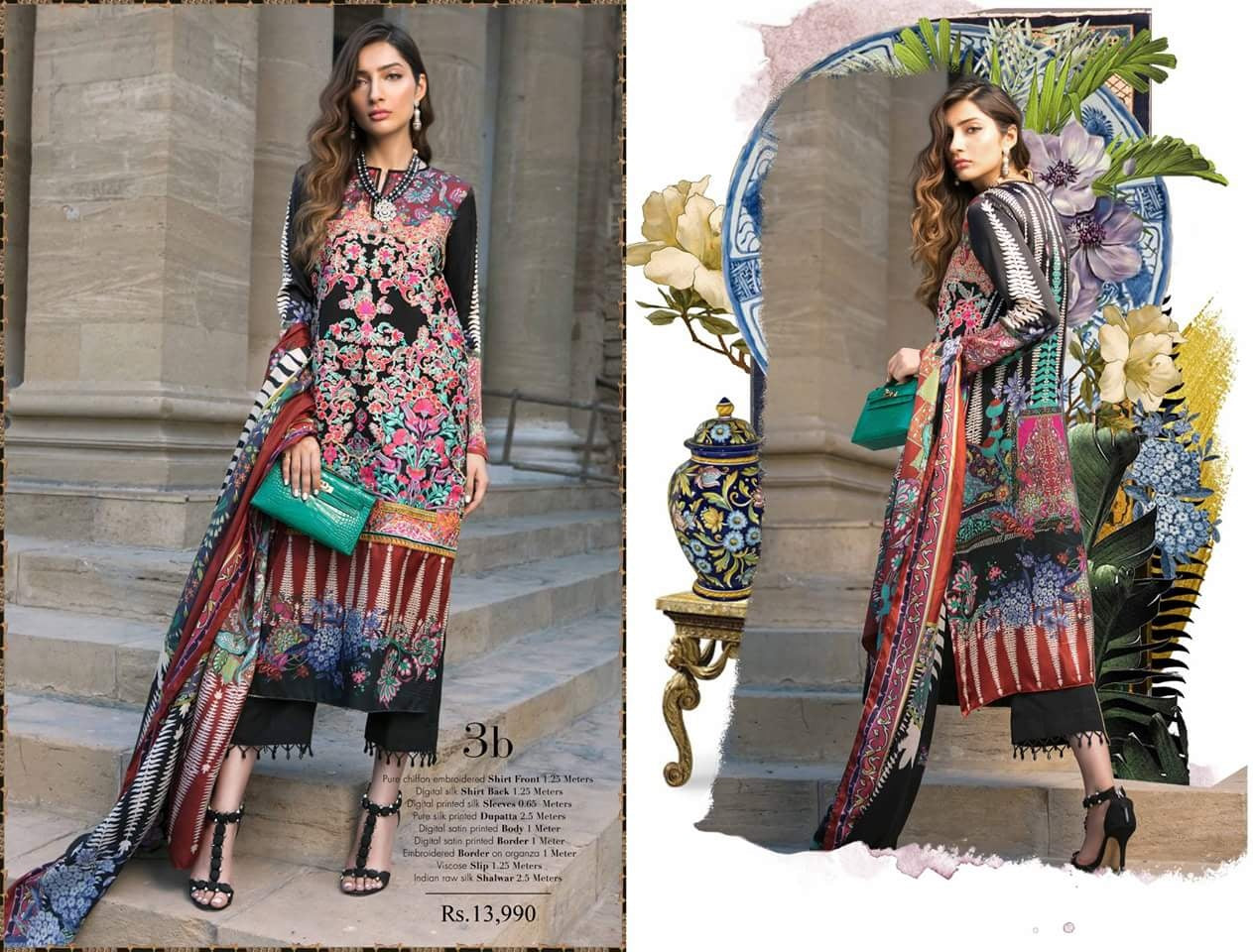 Sana Safinaz SIlk / Chiffon ZINIA 03B