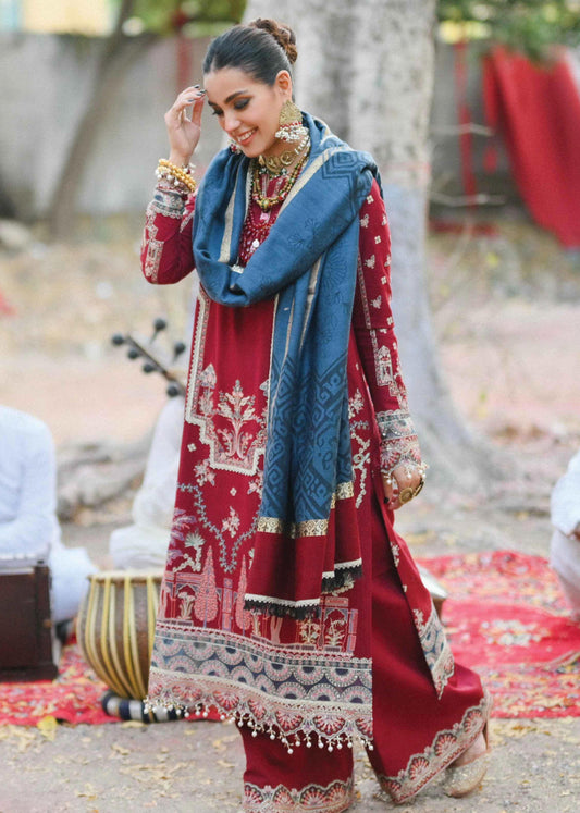 K03 -KASHAF-  Qalamkar Luxury Shawl Collection