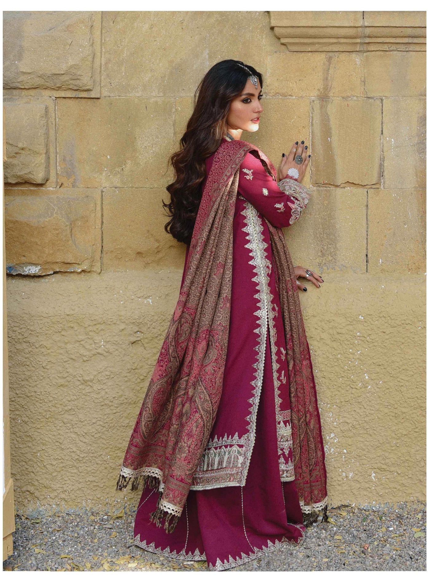 K04 -SAMREEN-  Qalamkar Luxury Shawl Collection