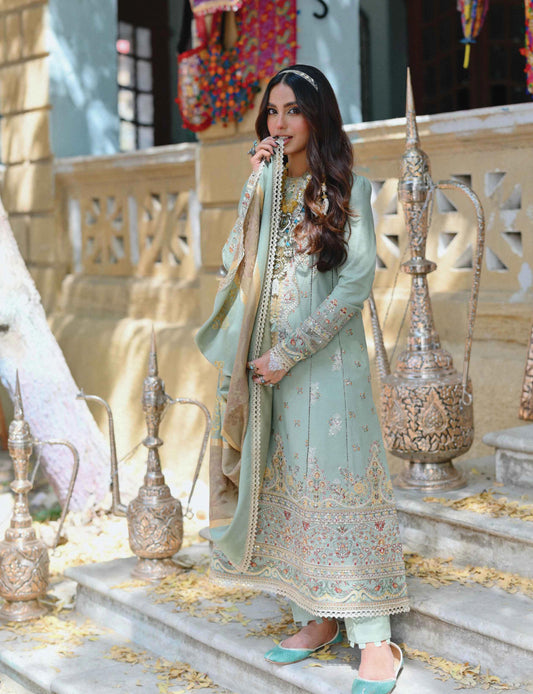 K06 -FARIHA-  Qalamkar Luxury Shawl Collection