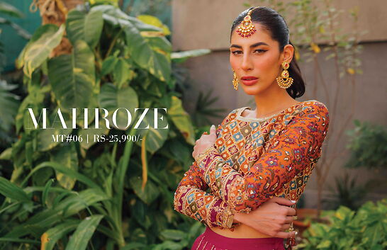 D-06 MAHROZE - Qalamkar Festive (MASTANI) Formals