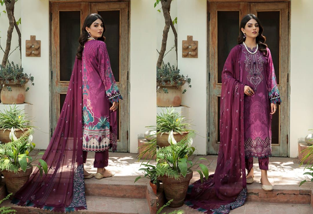 D07 Gleaming Berry - FARASHA LAWN VOL 2`22