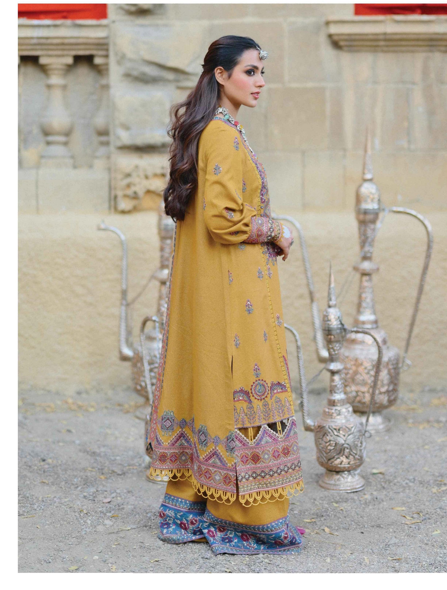 K07 -MEHREEN-  Qalamkar Luxury Shawl Collection