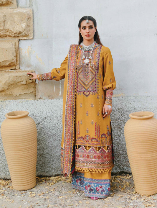 K07 -MEHREEN-  Qalamkar Luxury Shawl Collection