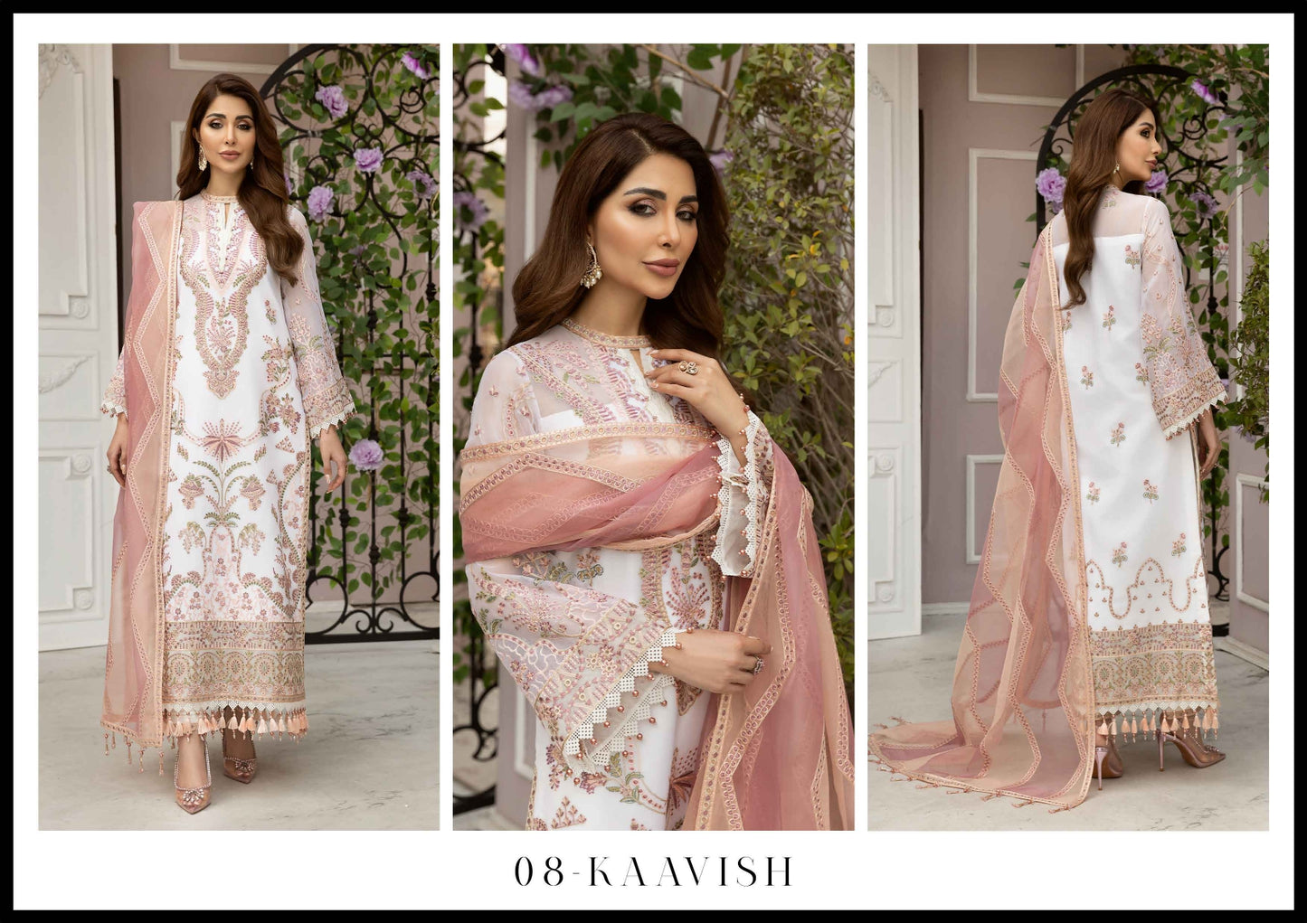 D08 KAAVISH- ALIZEH FORMALS (DHAAGAY) CHIFFON
