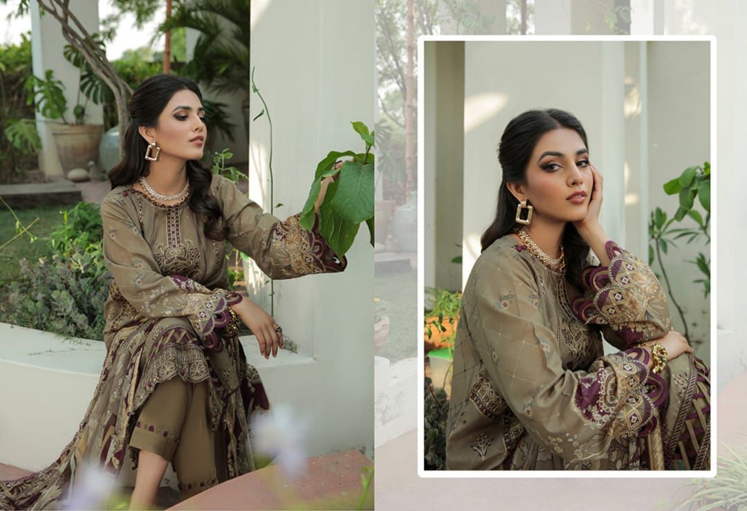 D09 OLIVINE - FARASHA LAWN VOL 2`22