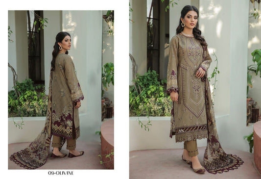 D09 OLIVINE - FARASHA LAWN VOL 2`22