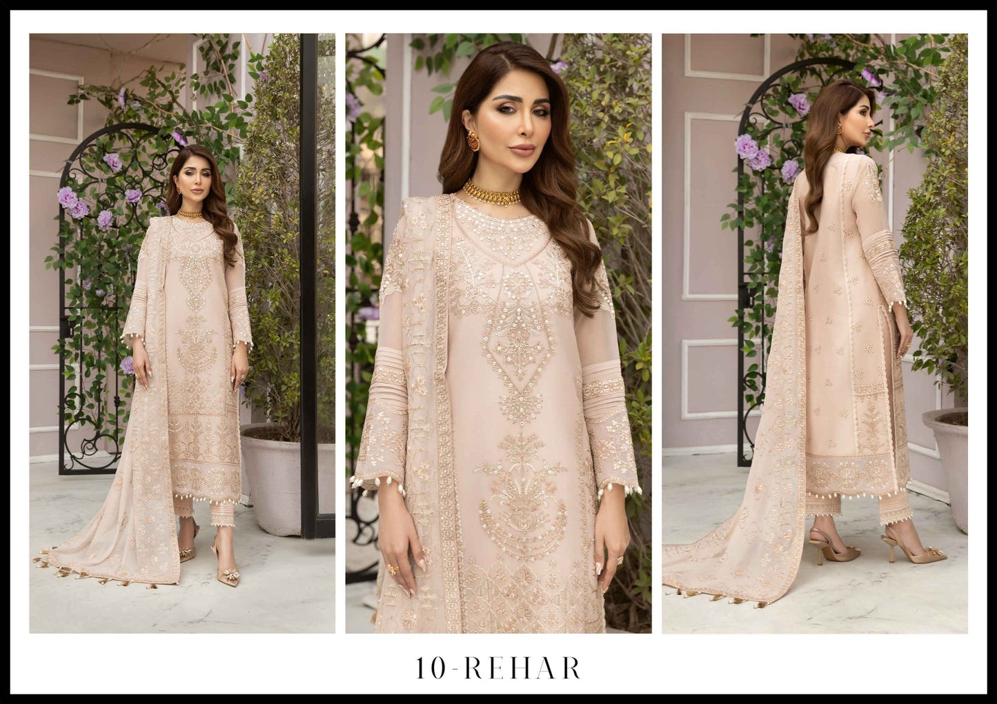 D10 REHAR- ALIZEH FORMALS (DHAAGAY) CHIFFON