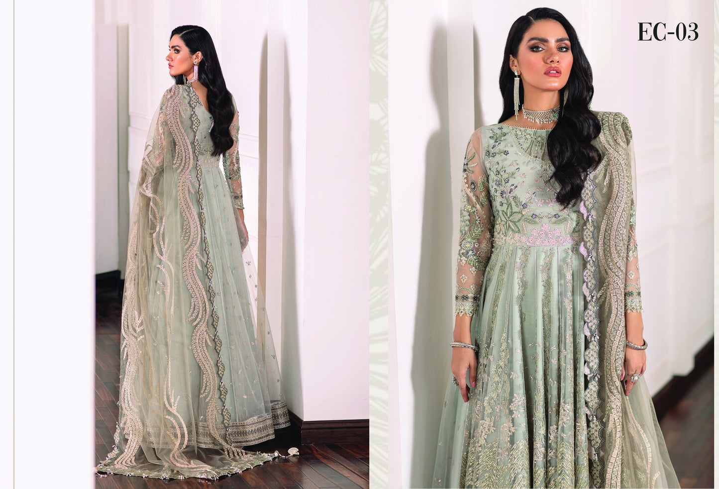 BAROQUE CHANTELLE CHIFFON - EC03 PESHWAS