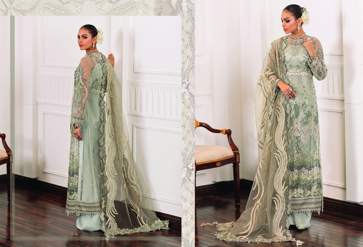 BAROQUE CHANTELLE CHIFFON - EC03 PESHWAS
