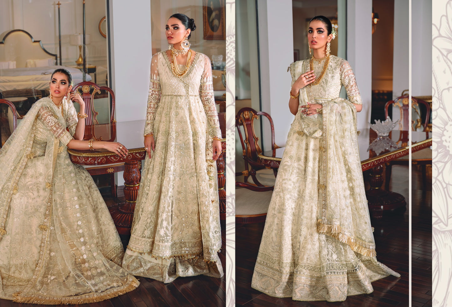 BAROQUE CHANTELLE CHIFFON - EC05 LEHNGA