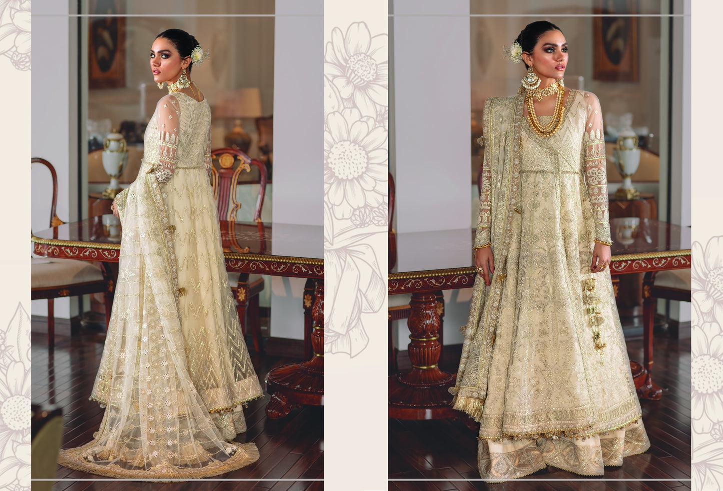 BAROQUE CHANTELLE CHIFFON - EC05 LEHNGA