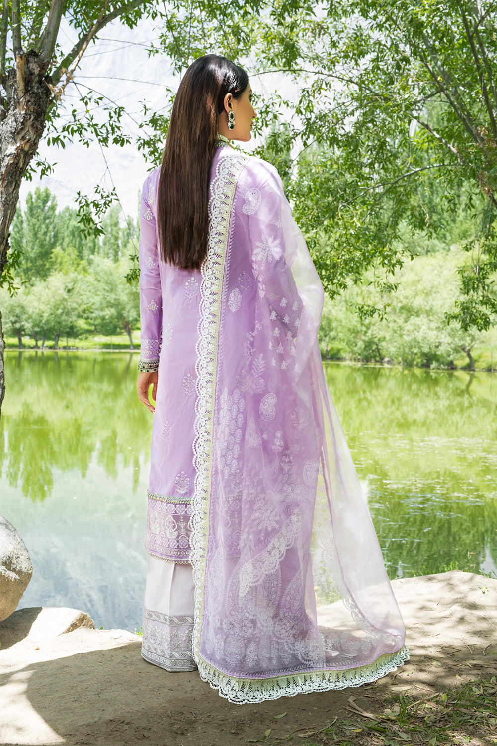 Nisa Hussain Lawn - NHL07 - LILAC BREEZE