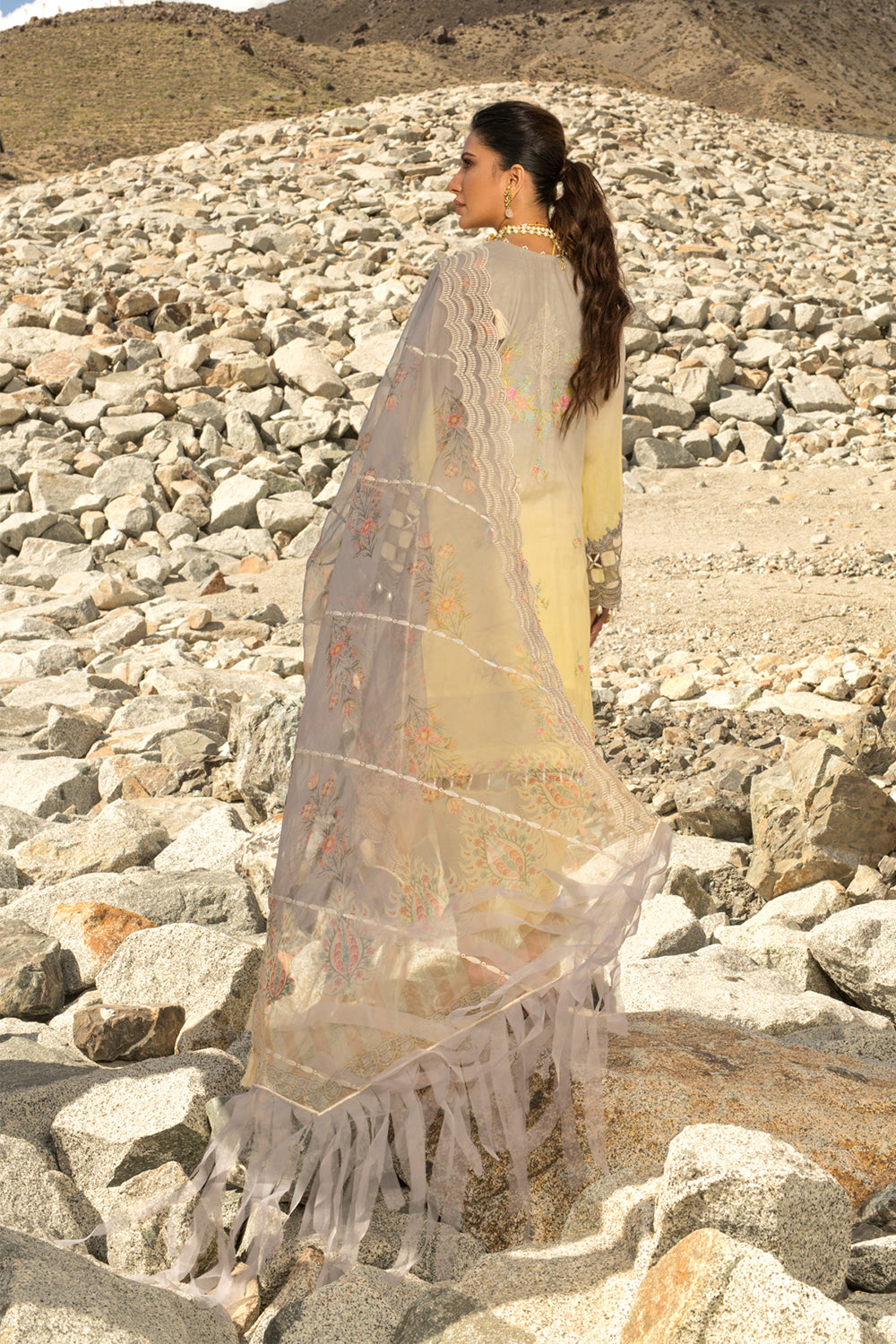 Nisa Hussain Lawn - NHL08 - OMBRE MELLOW