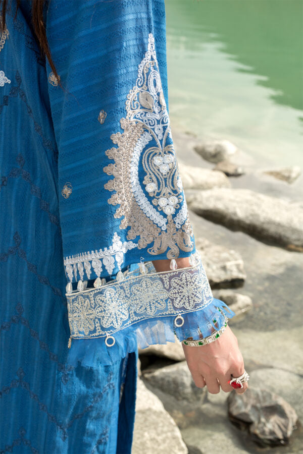 Nisa Hussain Lawn - NHL03 - Balein Blue