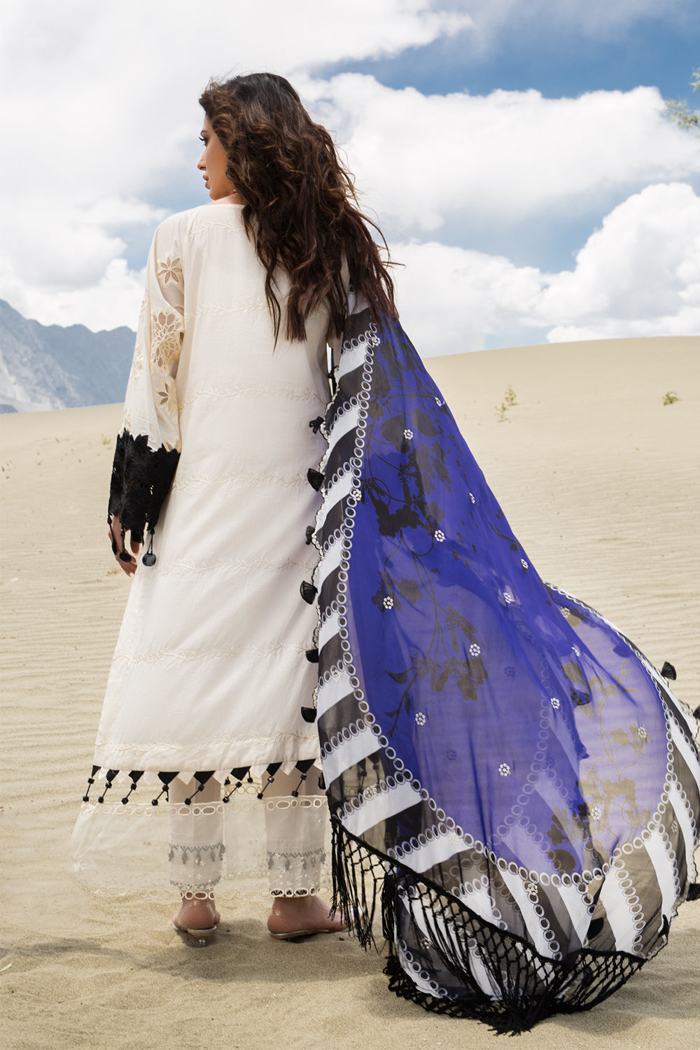 Nisa Hussain Lawn - NHL05 - Almond Violet