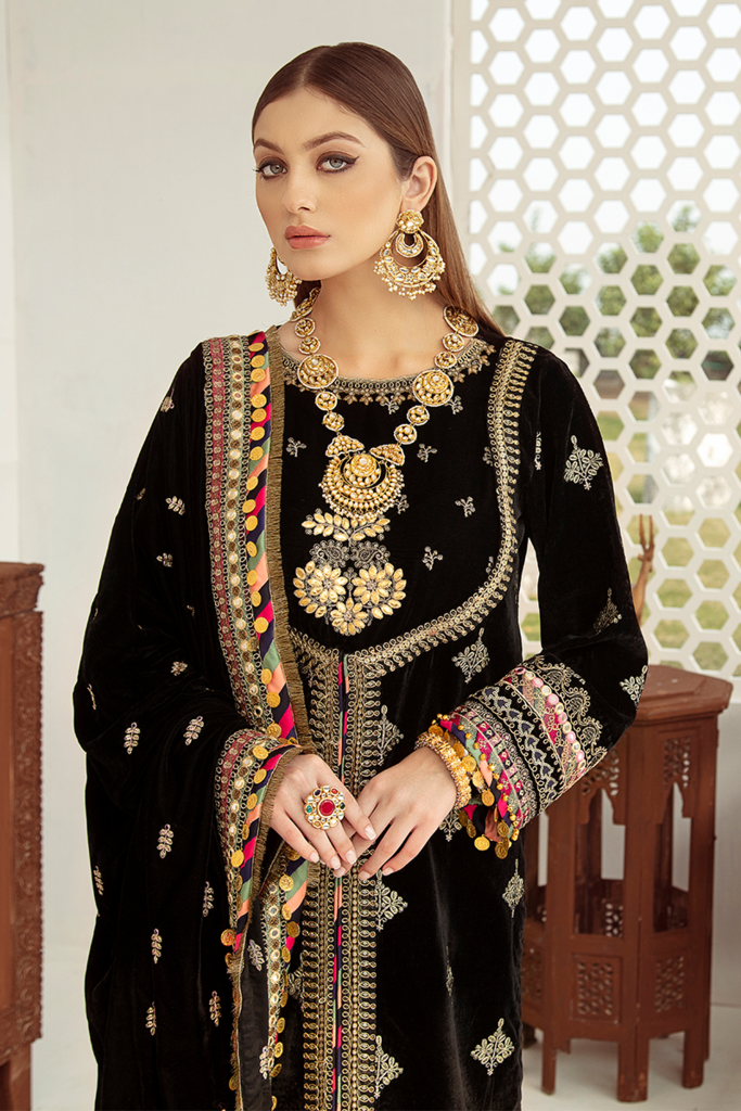 Qalamkar Luxury Velvet V-01