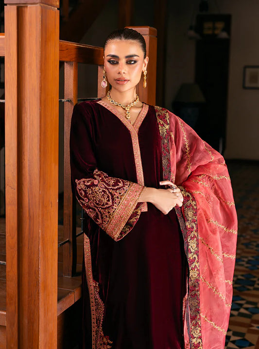 ZAINAB CHOTTANI VELVET UNSTITCHED AIMA
