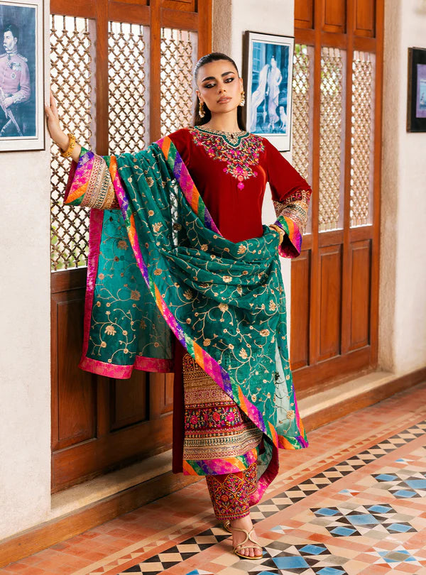 ZAINAB CHOTTANI VELVET UNSTITCHED SIFA