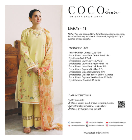 04B -MAHAY -  COCO LAWN UNSTITCHED 24