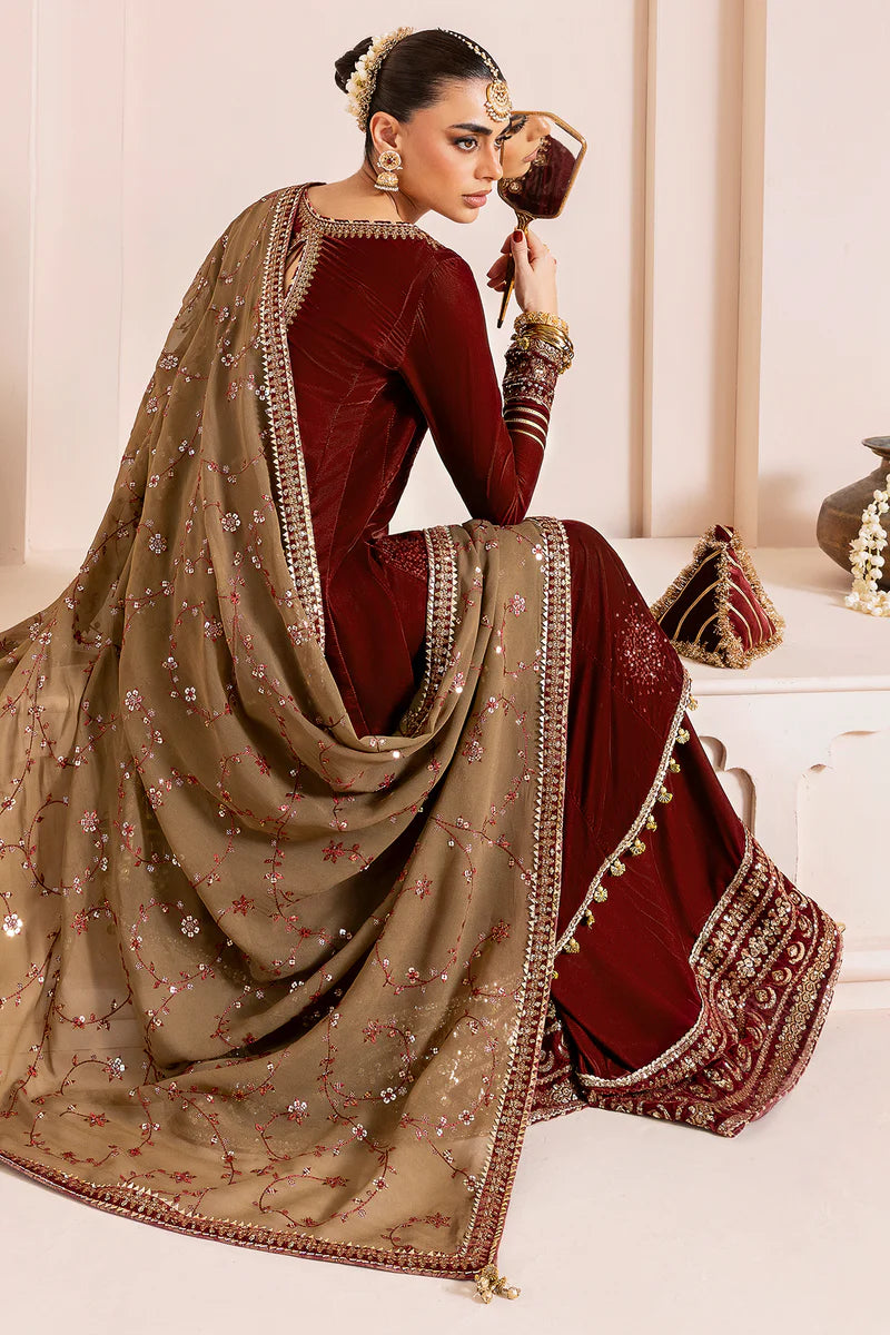 Chandni Luxury Velvet By Baroque CVF D-07 GULAAL