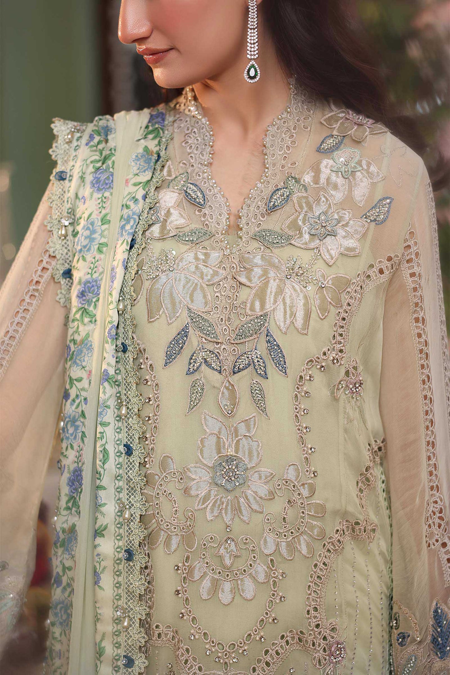 Maria B 105-Pistachio Green