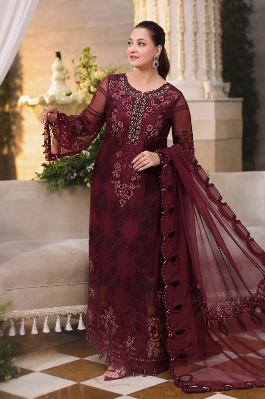 Maria B 108-Burgundy