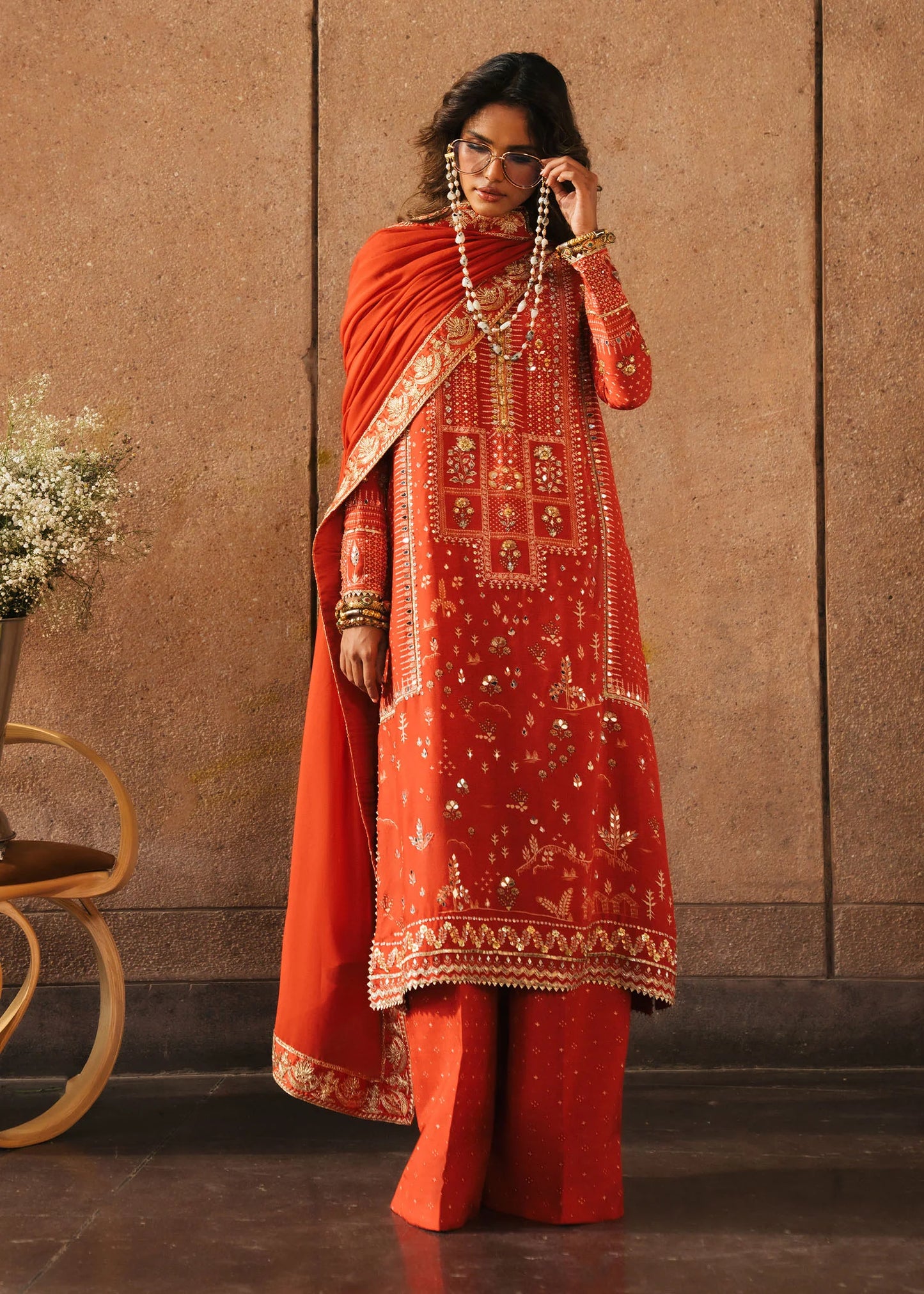 Crimson Prints : Patakha - Scarlet