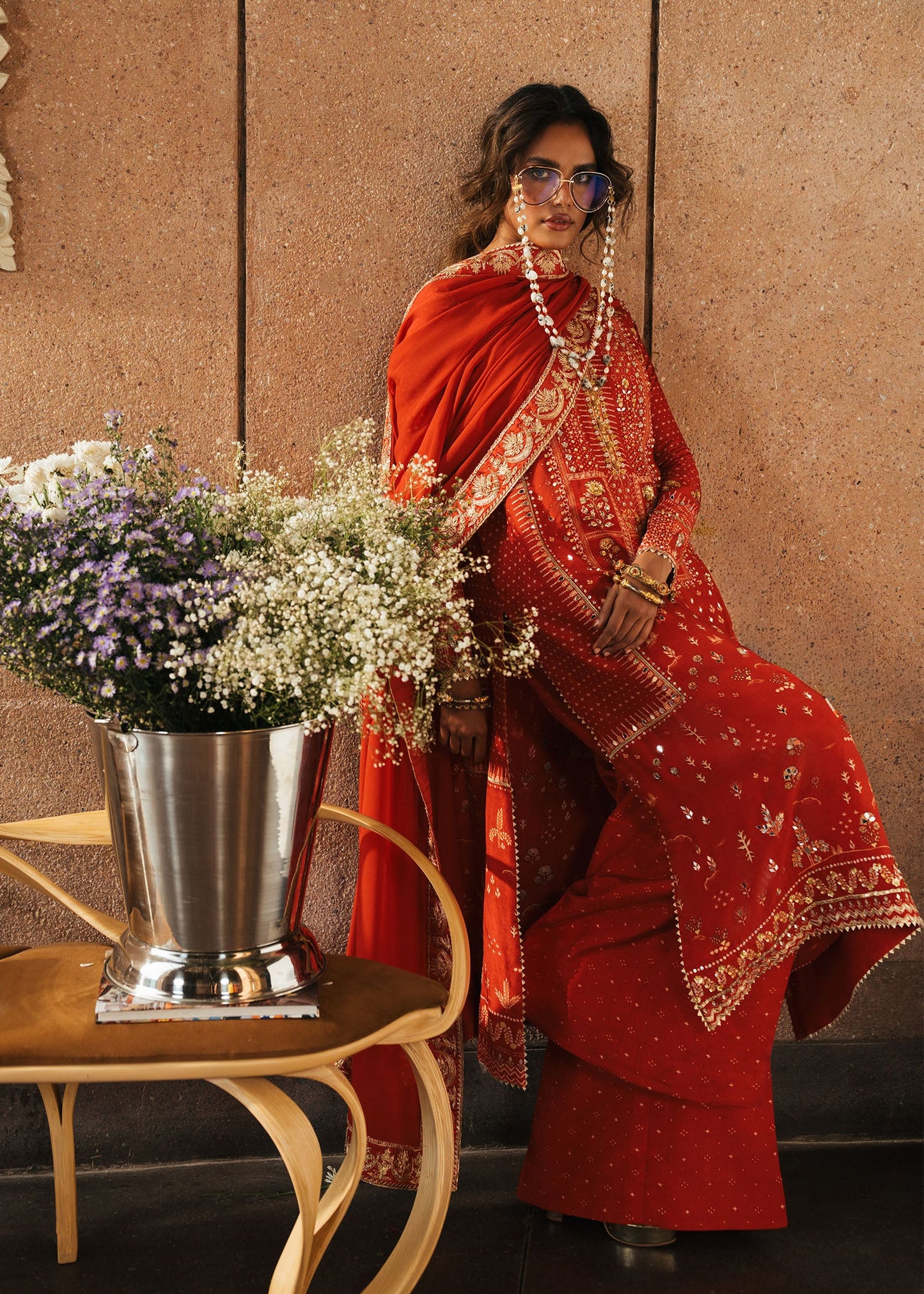 Crimson Prints : Patakha - Scarlet – MURAD FABRICS