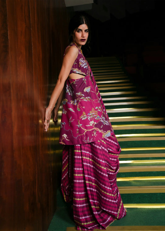 Crimson Prints :Dilruba - Plum