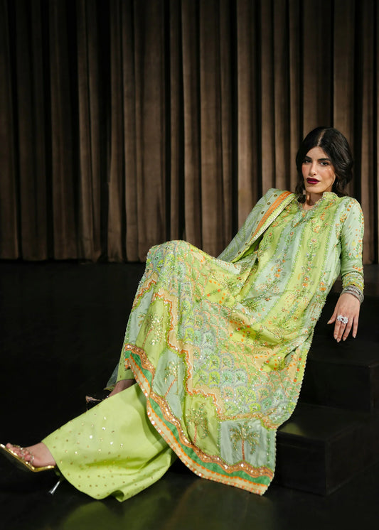 Crimson Prints :Rangralli - Lime