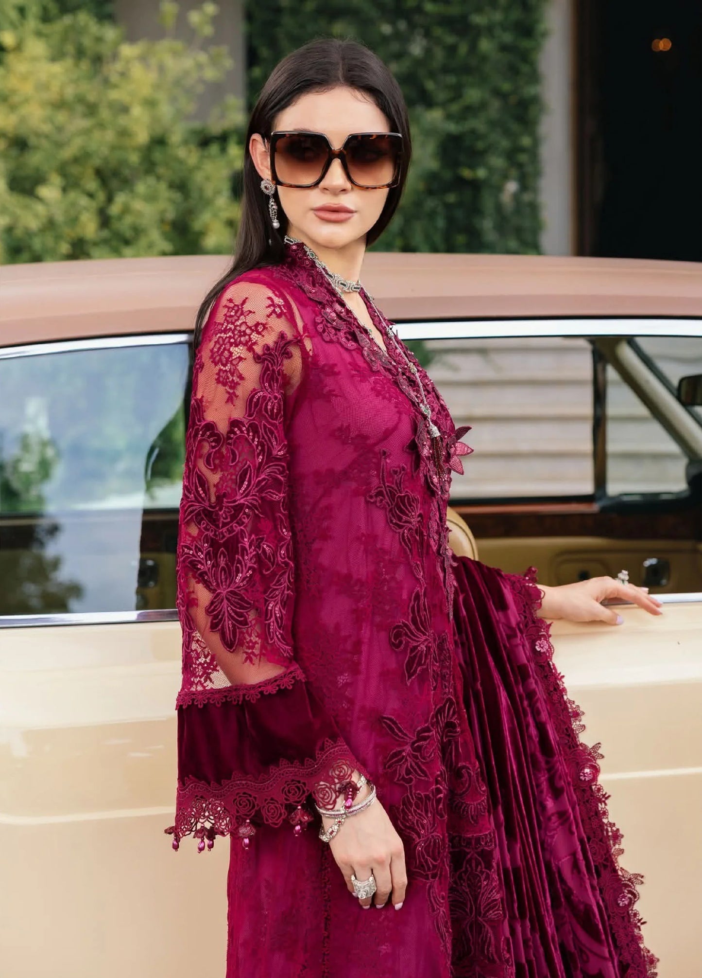 Maria B Unstitched Embroidered Velvet D8