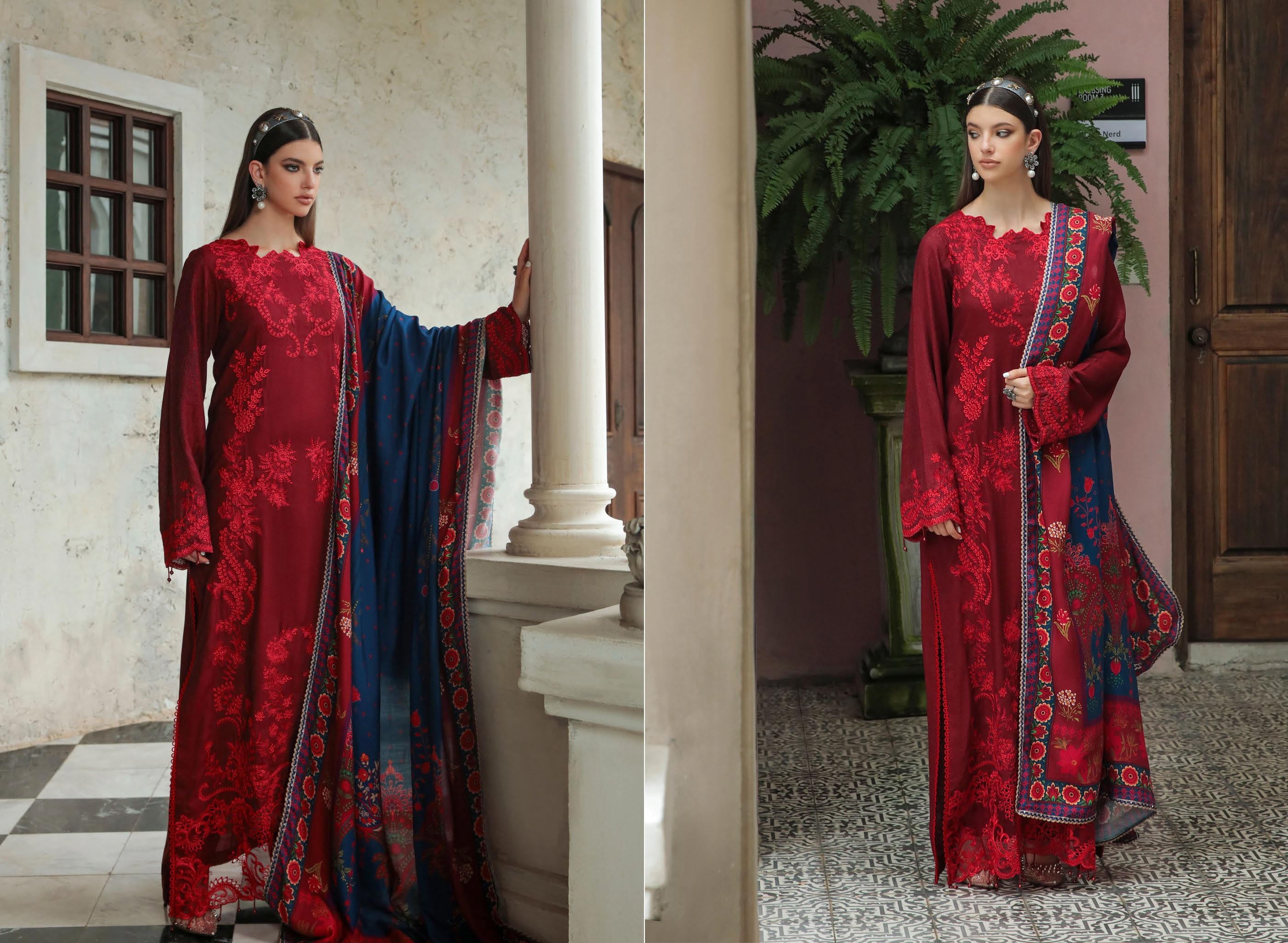 Samima Rjbari RajBari Premium Chikankari - 01B – MURAD FABRICS