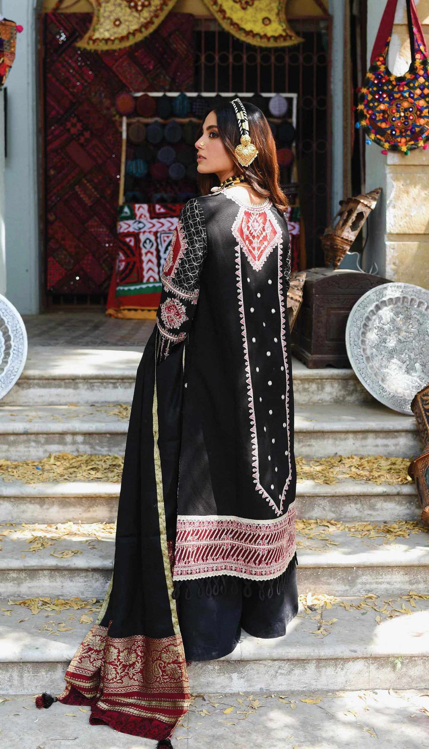 K02 -HARAM -  Qalamkar Luxury Shawl Collection